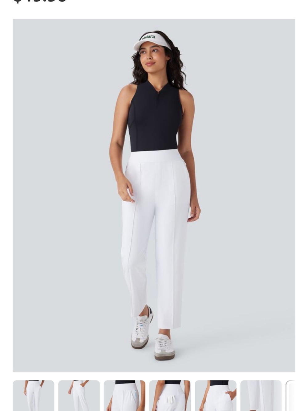 Mid High Waisted Pockets Quick Dry Golf Pants-Golf Tee